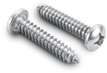 #4 x 1 viti autofilettanti a testa cilindrica per legno e lamiera, in acciaio inox 304, 100 pezzi