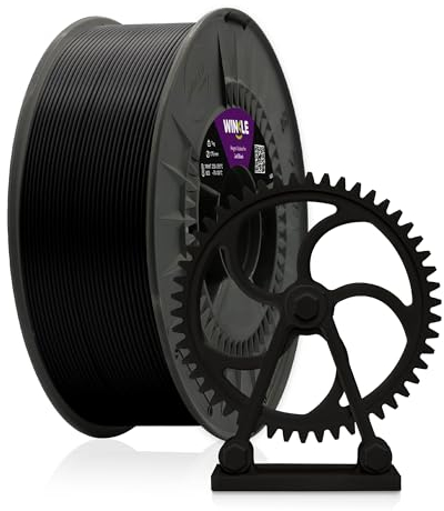 WINKLE ABS Filament 1.75mm Gagat Schwarz, 250g Spule, 3D Drucker Filament, Hoch Temperaturbeständiges, 3D-Druckmaterialien, Hohe Festigkeit und Schlagfest, Technisches