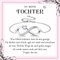 PDTU Geschenk für Tochter, Mutter Tochter Armband Unendlichkeitszeichen Silber 925 Tochter Geschenke von Mama Papa, Geschenkidee für Tochter zum Abschluss Einschulung Weihnachten Hochzeit Geburtstag