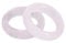 Tesselite Steinringe – Naturstein-Kreisring, rosa Quarz-Bergkristall-Ringe für die Herstellung von DIY-Anhänger-Halsketten-Schmuck, Mann und Frau, Rosenquarz, Bohrungsgröße 19 mm
