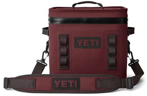 YETI Hopper Flip 12 Cool Bag, Portable & Insulated Backpack Cooler, Wild Vine Red