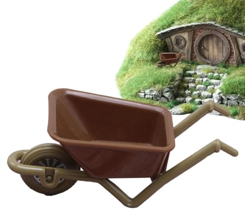 Generisch atur-kleine Spielzeug-Schubkarre | Schubkarre Spielzeug - Cart Modelle Puppenhaus Simulation Schubkarren Gartenwagen für Blumentopf