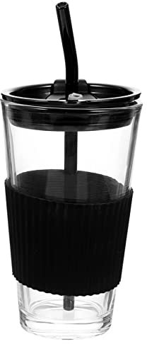 Amosfun 1 Set tazza con coperchio tazze da caffè tazza di caffè ghiacciato bicchieri tazzine caffe tazze caffe bicchiere di con cannuccia tazza da caffè in Gel di silice