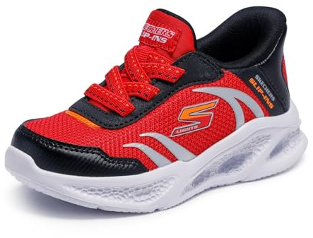 Skechers Jungen Skechers Meteor-Lights Brisk-Beams Slip-InTurnschuhe