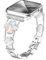 wipalor Sparkling Four-Leaf Clover Compatible with Apple Watch Straps Women 46mm 45mm 44mm 42mm 49mm, Lucky Diamond iWatch Strap, Chic for Apple Watch Strap Series 10 SE 9 8 7 6 5 4 3 Ultra, Silver