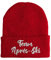 tshirtladen Mütze - Team Après-Ski - Beanie One Size - Wintermütze Soft Touch - Spruchmütze bestickt - Farbauswahl - lustige Mütze, Farbe: Rot