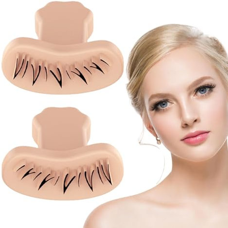 Tampon de Cils en Silicone, Tampon Cils Bas | Faux Tampon Cils Bas pour Maquillage - Tampon de Cils Imité Sensation Naturelle pour Salon de Beauté, Maison, Voyage et Voyage d'affaires