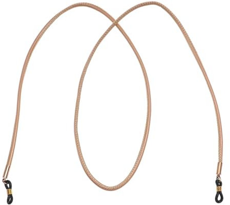 AAIXXIZAO Brillenkette Unisex Pu-Leder-Brille Dick rutschfest Brillenband Kordelhalter Brillenkette Braun