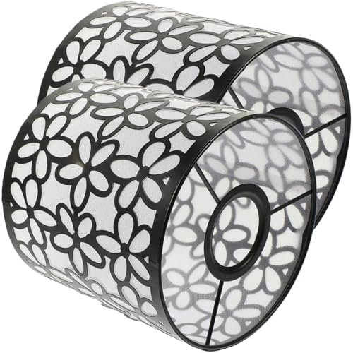 UKCOCO 2stücke Metall-lampenschirm Für Tischlampe Pendelleuchte Eleganter Moderner Lampenschirm Für Schlafzimmer Küche Bar Und