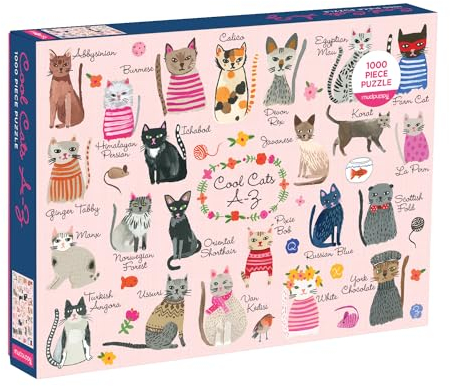 Cool Cats A-Z 1000 Piece Puzzle