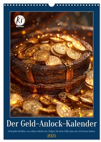 Der Geld-Anlock-Kalender (Wandkalender 2025 DIN A3 hoch), CALVENDO Monatskalender: Der Teufel sch...t auf den größten Haufen. Zeigen Sie ihm, wie groß Ihr Geldhaufen schon ist. (CALVENDO Spass)