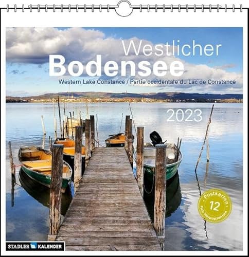 Westlicher Bodensee 2023: Postkarten-Tischkalender