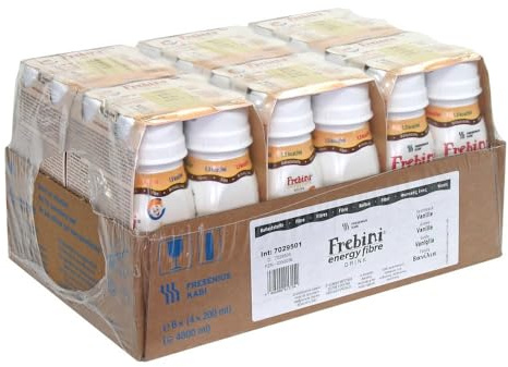 Frebini Energy Fibre Vanille Trinkflasche 6X4X200 ml