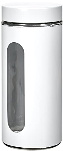 Zeller 19792 Vorratsglas, 1200 ml, weiß