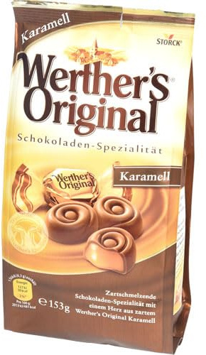Storck Werther's Original Schokoladen-Spezialität, Karamell, 153 g