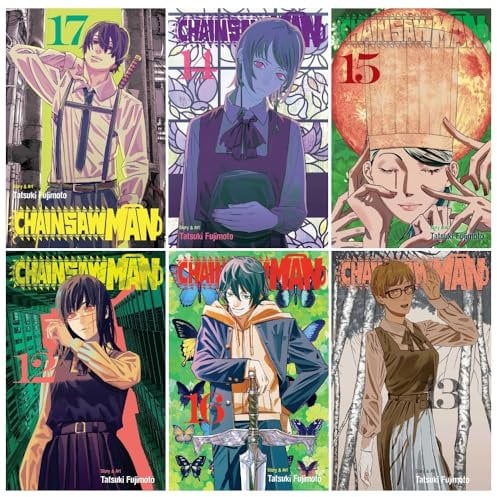 Chainsaw Man 6 Books Collection Set by Tatsuki Fujimoto (Volumes 12-17)