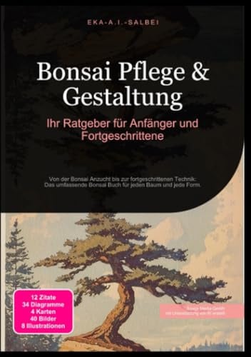 Bonsai Pflege & Gestaltung: Ihr Ratgeber für Anfänger und Fortgeschrittene: Von der Bonsai Anzucht bis zur fortgeschrittenen Technik: Das umfassende Bonsai Buch für jeden Baum und jede Form.