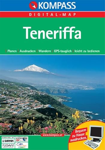 Teneriffa: Digitale Outdoorkarte mit Kurzführer. GPS-Routenplaner