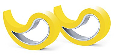 Tope de ventana, Tope para ventana, Tope para Puertas, Tope de Puertas, Juego de 2 (Asequible en 14 Colores) (Amarillo)
