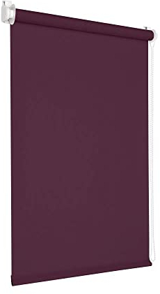 Victoria M. Tenebra Verdunkelungsrollo Klemmfix Rollo Fensterrollo, Sichtschutz, Verdunkelnd, Ohne Bohren inkl. Montagematerial, 65 x 160 cm, Lila Aubergine