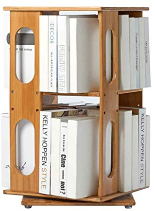 Aufbewahrung Ordner/Schnellhefter/Organisator/Desktop-Bücherregal 360 Grad drehbares Bücherregal Kinderbücherregal Desktop-Speicher-Organisator-Anzeigen-Regal-Rack Office Supplies Schreibtisch-Organi