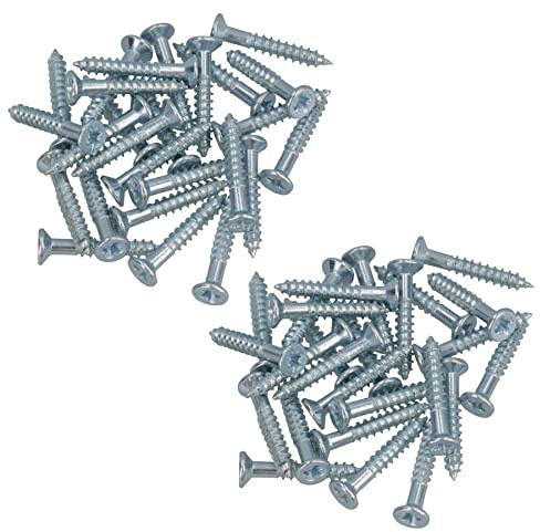 4mm x 25mm PZ2 Drive Countersunk Wood Chipboard Screws Fasteners 52pc