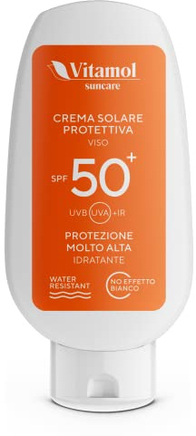 Vitamol High Sun Protection SPF 50+ Gesichtscreme zum Schutz vor UVA- und UVB-Strahlen. Nicht fettend. Wasserbeständig