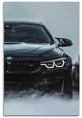 JIYUN BMW M4 G80 F82 Sportwagen-Poster, dekoratives Gemälde, Leinwand, Wandposter, Kunstdruck, modernes Familienschlafzimmer-Dekor, 30 x 45 cm