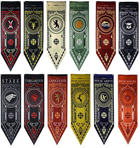 cancion de hielo y fuego juego tronos - banner de casa game thrones Tully 151X47CM