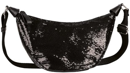 TOM TAILOR Denim Liriel Damen Umhängetasche Crossbody Bag Mittelgroß Schwarz