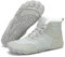 Mishansha Scarpe Invernali Barefoot Uomo Donna Stivali Neve Comode Caldo Stivaletti Inverno Antiscivolo Flessibile Scarponcini con Imbottitura Calda, Verde Pistacchio 44EU