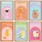 lxmydm Kit de peinture à l'huile numérique pour adultes - 6 pièces - Verre à cocktail - Pour débutants - Avec peinture acrylique et 6 pinceaux (20 x 30)