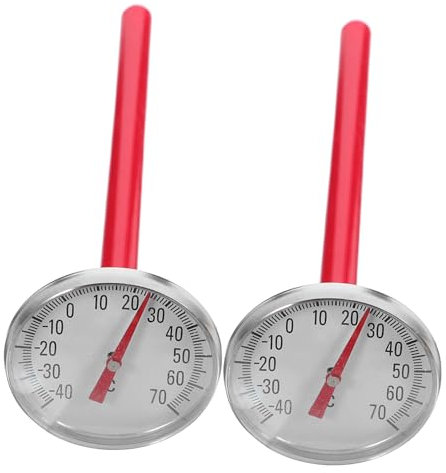 Garneck Lot De 2 Thermomètres De Climatisation De Voiture Rouge