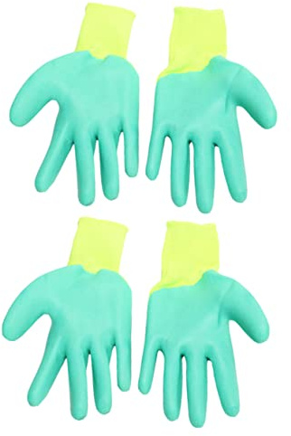 VICASKY Bissfeste Schutzhandschuhe Gummi, 2 Paar, für Hamstertraining