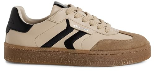 Womens Suede Leather Stylish Fashion Lace Up Sneakers Trainers