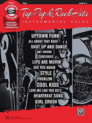 Top Pop & Rock Hits Instrumental Solos for Strings: Viola, Book & CD (Top Hits Instrumental Solos)