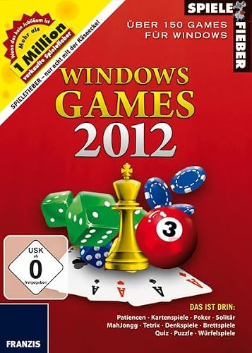 Windows Games 2012: Die 150 besten Casual Games für Windows 7, Windows Vista und XP. Patiencen, Kartenspiele, Poker, Solitär, MahJongg, Tetrix, Denkspiele, Brettspiele, Quiz, Puzzle, Würfelspiele
