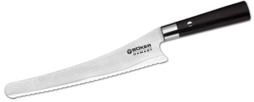Böker 130423DAM Messer Damast Black Brot, Schwarz, 36 cm