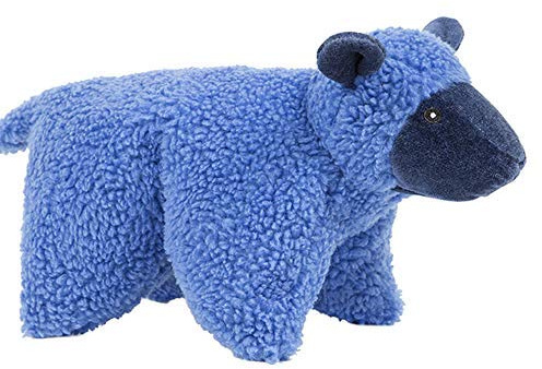 HuggleHounds Plüsch Hundespielzeug - Fuzzy Hundespielzeug, weicher Plüsch, für kleine und große Rassen mit Quietscher - Lester Lamb, groß