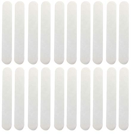 T TOOYFUL 20 Stück Selbstklebende Schweißband Huteinlagen Hutband weiß Reduzierband für Hüte Caps Kappen - Weiß, 23,5 x 3,7 cm