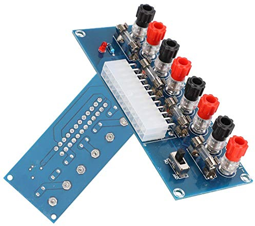 ASHATA ATX-Adapterplatte ATX-Port-Stromanzeige, XH-M229 24-polige ATX-Port-Stromanzeige + Netzschalter Für Computing-Projekte Embedded Systems