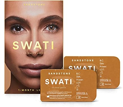 Sandstone (Braun) - 1 Monate Kontaktlinsen Farbig - SWATI Cosmetics Natürlich Aussehende Kontaktlinsen