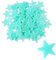 Niuhong Fluoreszierende Wandtattoos 100 Pcs Leuchtende Sterne Leuchten Dunkeln 3D Sternaufkleber Dekoration Stern Wandtattoo Zimmer Schlafzimmer Decke Abziehbilder Schalter Aufkleber Sticker (Blau)