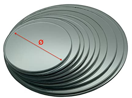 ASG Technik Außenspiegel Spiegelglas Ersatzglas für runden Spiegel - KONVEX splittergeschützt Ø = 115mm