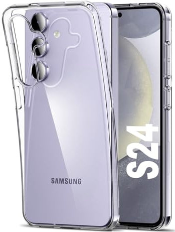 KP TECHNOLOGY Galaxy S24 Case - Thin Soft Silicone Gel Case Cover for Samsung Galaxy S24 (CLEAR)