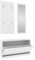 vidaXL Flurmöbel Set 3-TLG. Garderobenset Garderobe Kompaktgarderobe Dielenmöbel Flureinrichtung Flurgarderobe Wandgarderobe Weiß Holzwerkstoff