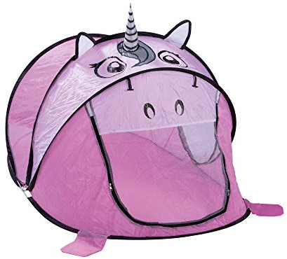 Sport1 Licorne Pop-up Tente Jeu. Jeux d'extérieur pour Enfants. Tente Enfant de Jardin/intérieur transportable. Maison pour Enfants avec Ouverture Pop-up dim. 183 x 96 x 86 cm. Montage Facile. Rose