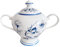 Bone Porcellana Caffettiera Tazza Tè Set Con Blu Pavone Modello Caffettiera Set-Blue Pavone Zuccheriera