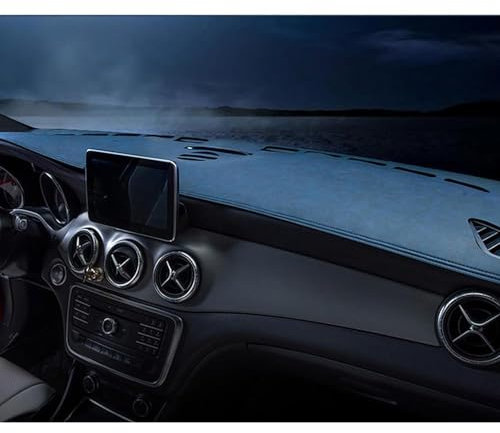 Für Captur Auto Armaturen Brett Instrumenten tafel Abdeckung vermeiden Licht Polster Sonnenschutz Teppiche,C-Blue