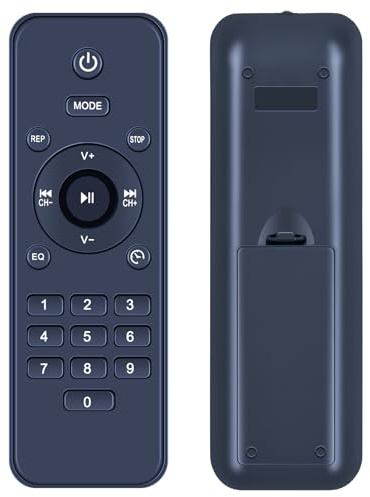 GOUYESHO Nue Ersatz Fernbedienung Kompatibel mit Klim Boombox B4 Radio mit CD Player, schwarz
